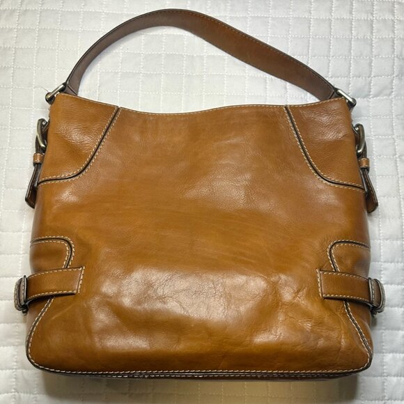 MICHAEL Michael Kors Brookville Caramel Leather Slouchy Hobo Shoulder Bag 2008 - Picture 8 of 15